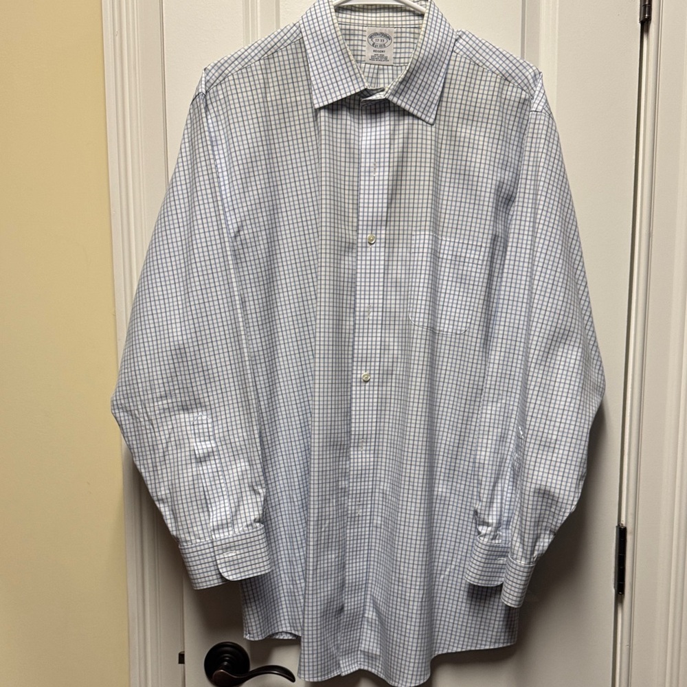 Brook’s Brother’s Blue Checkered Shirt